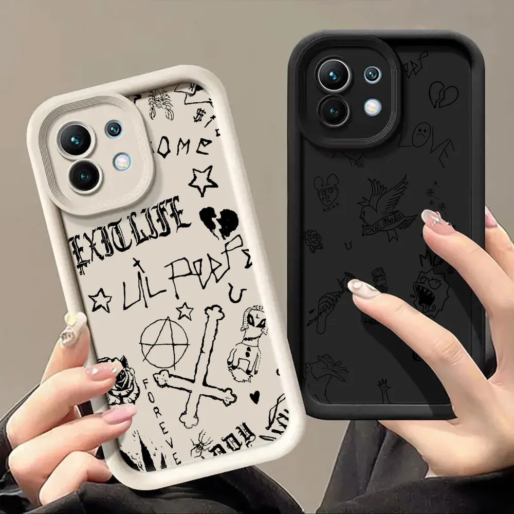 Phone Case For Xiaomi 14T 14 13T Pro 12 13 11 Lite POCO F5 X3 X5 X6 M5s M6 Pro Shockproof Cover Rapper Lil Peep Singer Hell Boy