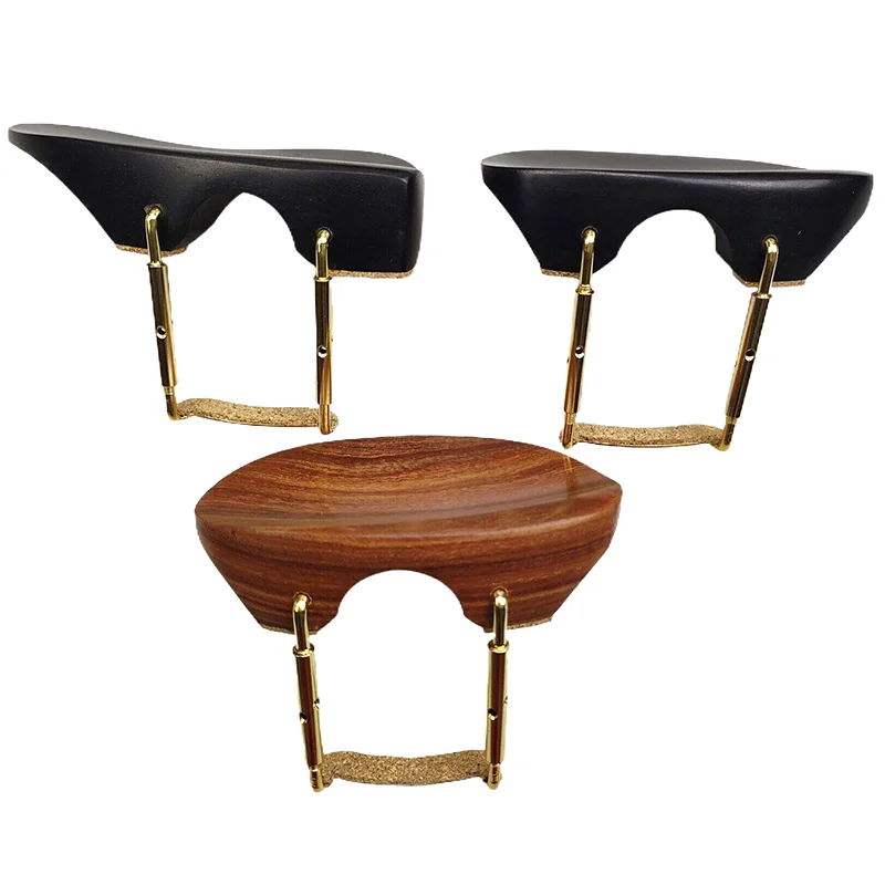 Rosewood Ebony Viola Chin Rest Chinrest with Clamp Bracket Holder Cork Right or Left-hand