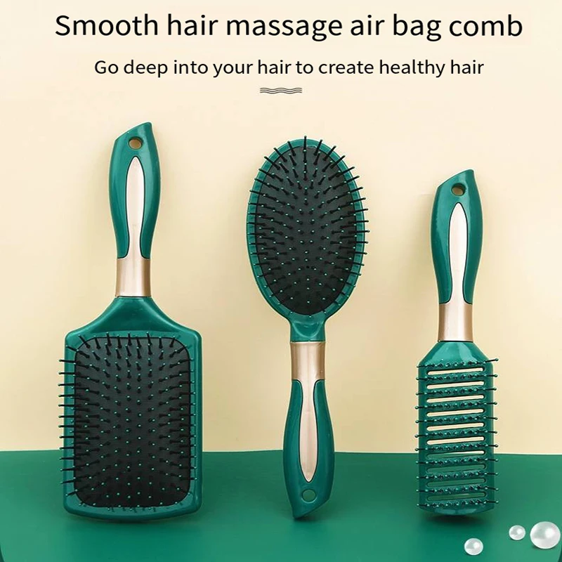 Hair Massage Air Cushion Comb Brush Scalp Hairbrush Detangle Anti Static Salon SPA Hairdressing Styling Tool Oval Round