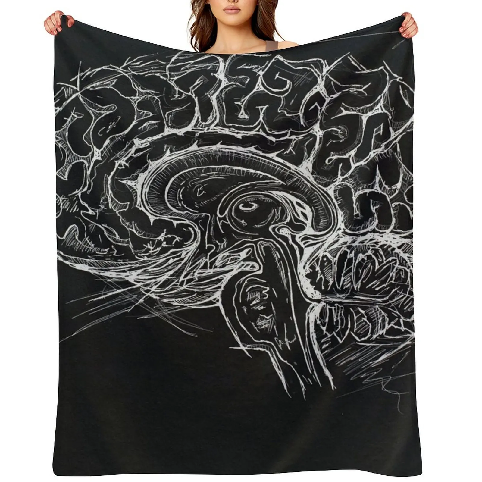 Brain Throw Blanket Winter beds Quilt Moving Blankets For Baby Cute Hairys Blankets