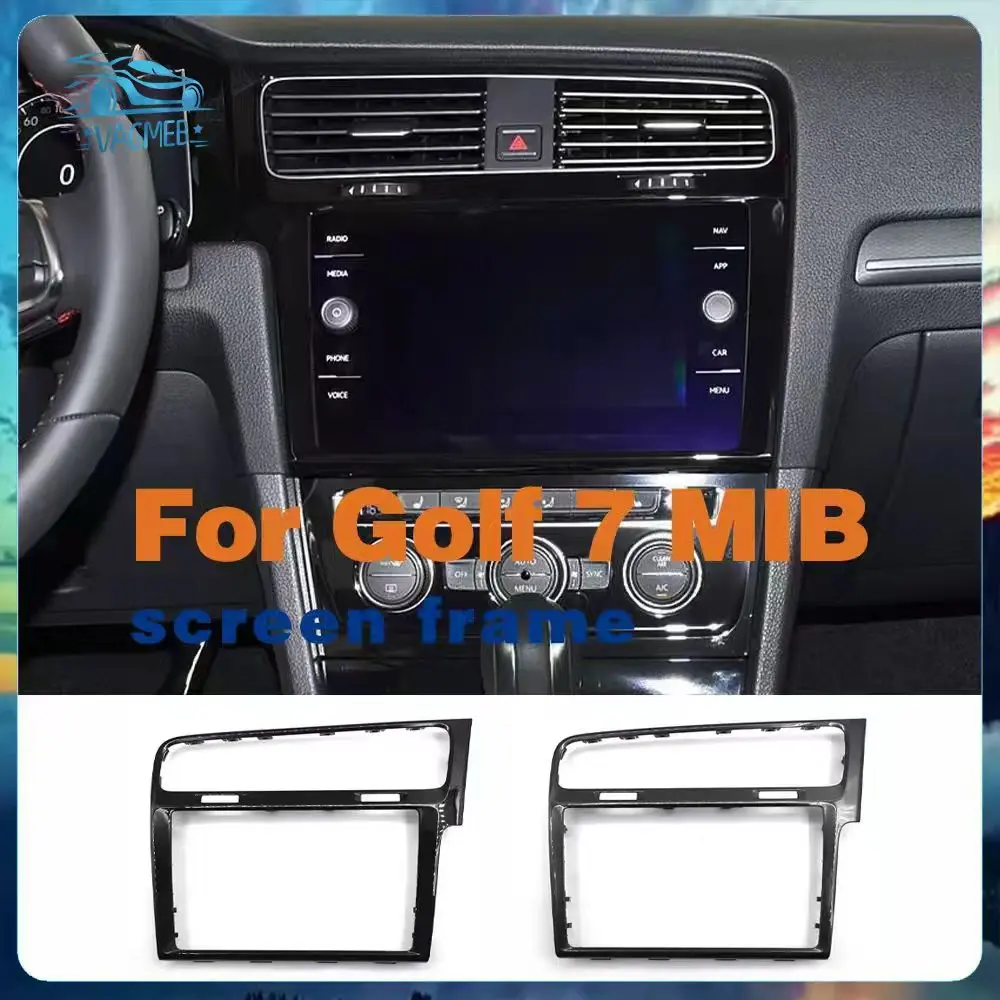 RHD LHD Right-hand drive Piano paint Black 8 inch 9 inch Screen Trim frame Radio Panel For VW Golf MK7 7 .5