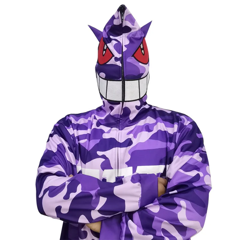 Boys Anime Cosplay Costumes Children Gengar-LoVeR Hoodies Pants Sets Kids Jackets Hooded Sweatshirts Suit Girl Christmas Outfit