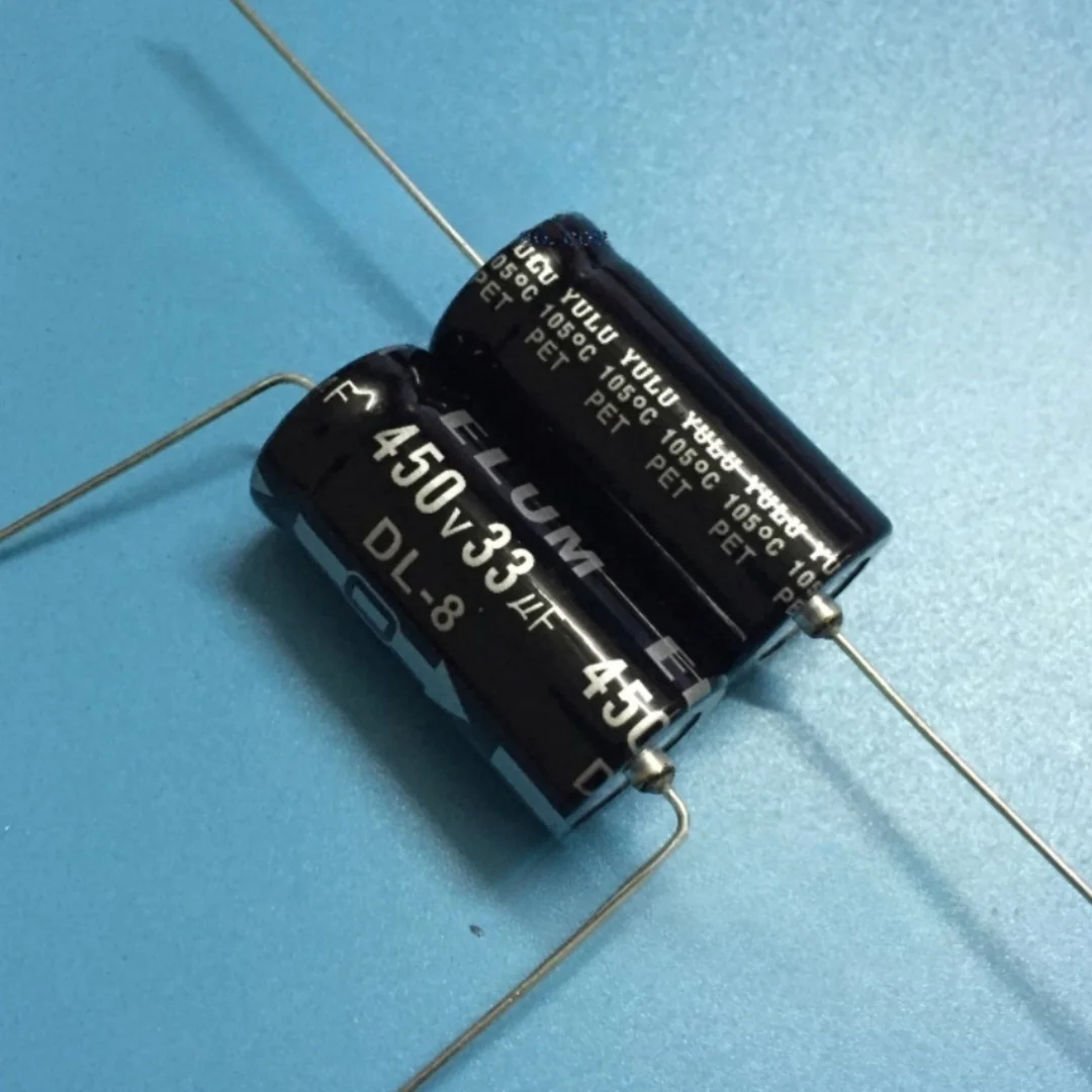 

450V33UF can replace 350V33UF, brand new original capacitor, horizontal axial polarized electrolytic capacitor 16x32