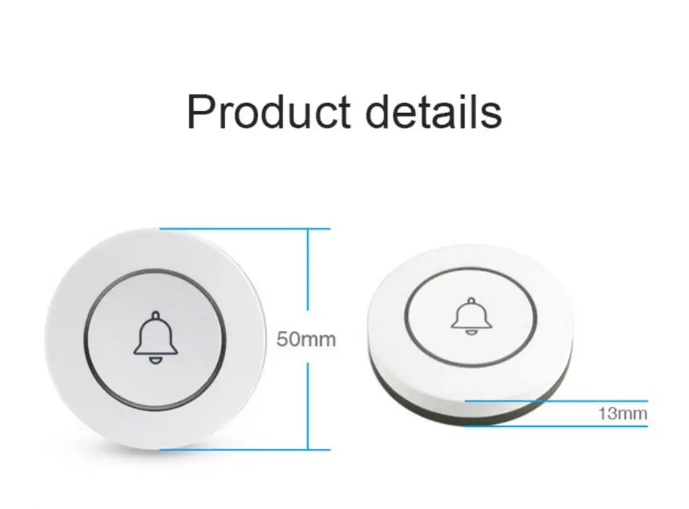 Sos Wifi Push Button,Security Protection 433MHz Self Defense Women Elderly Panic Button Alarm Button Emergency Stop Button