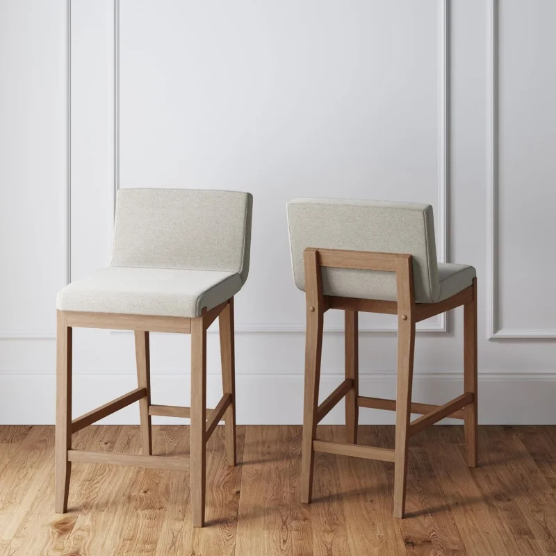Mid-Back Office Chair –Counter Height - Set of 2 FreeFlex Fabric, Adjustable Height, Multi-Function Tilt & Slider Home