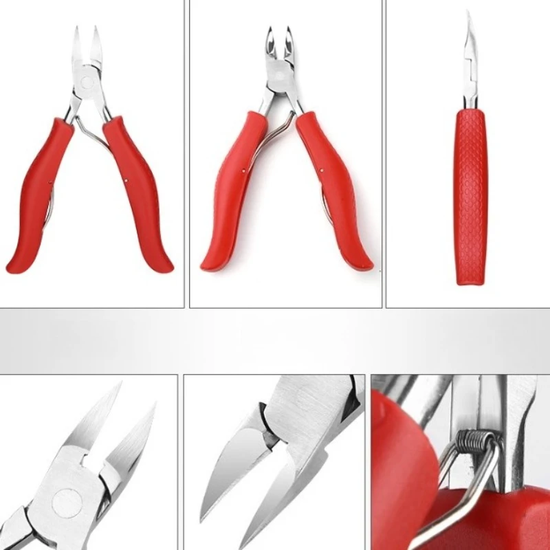 أظافر الكبار إهاب القراص المقص حافة القاطع مقص كماشة الأظافر أداة باديكير مانيكير أدوات العناية بالقدم مزيل الجلد الميت #6