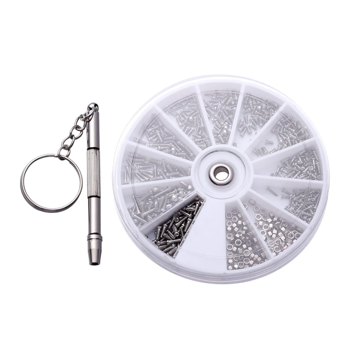 

600Pcs Screw Set Stainless Steel Tiny Screws for Glasses Repair Sunglasses Watch Smartphone with Magnetic Micro