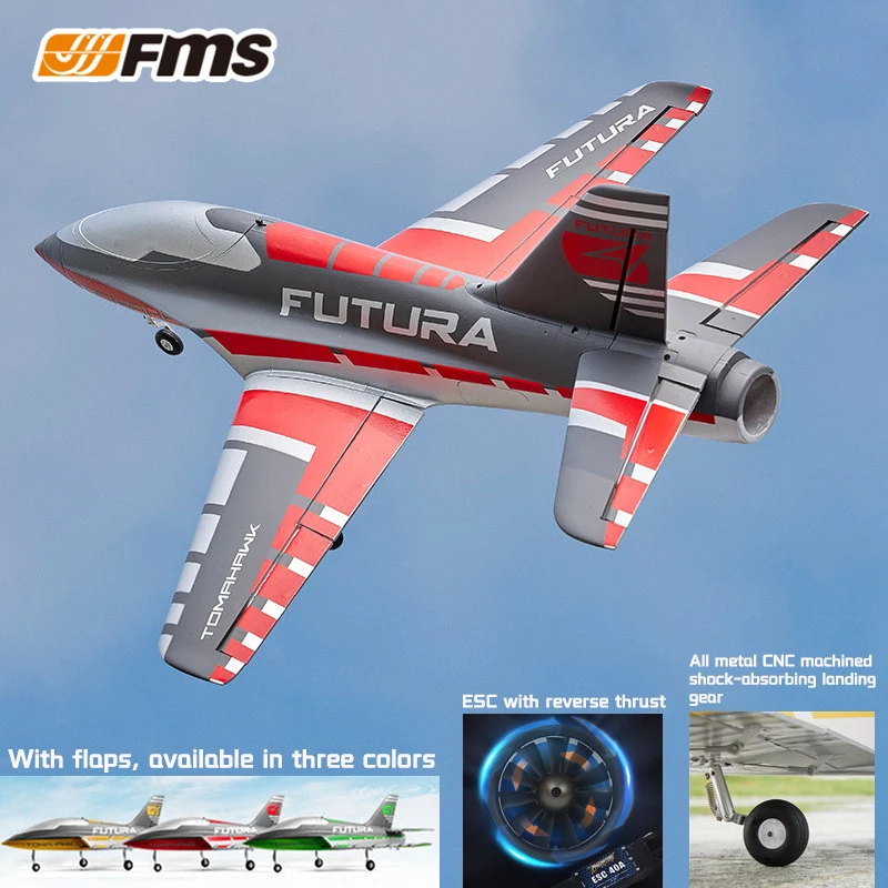

FMS 64mm Futura RC simulation fixed wing remote-controlled aircraft assembly advanced entry-level ducted aircraft PNP version