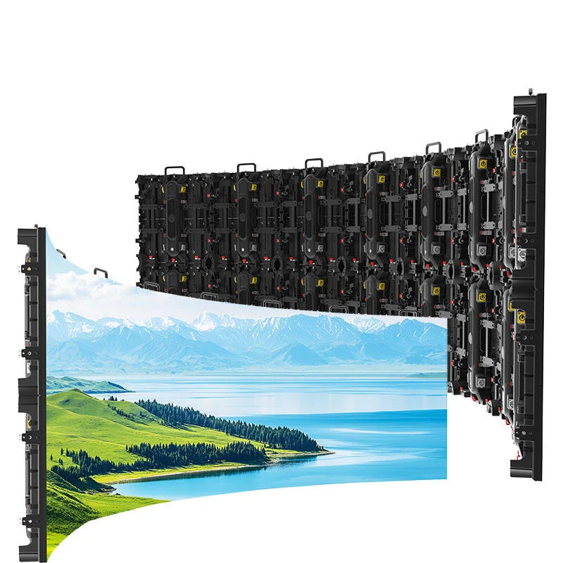 Indoor P3.91 Flexible Full Color LED Rental Display 600CD Brightness Curved Screen 5-Year Warranty 3840Hz Refresh Rate - view 2