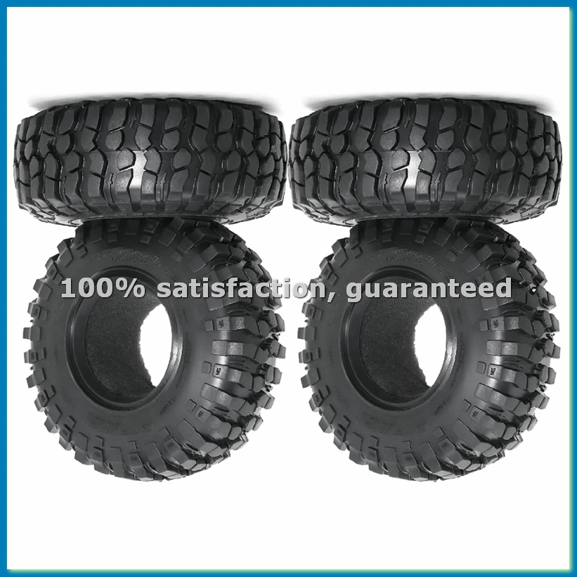 4PCS 108mm 1.9Inch Rubber Tire Wheel Tyre for 1/10 RC Crawler Car SCX10 II III 90046 TRX4 D90-ABHG