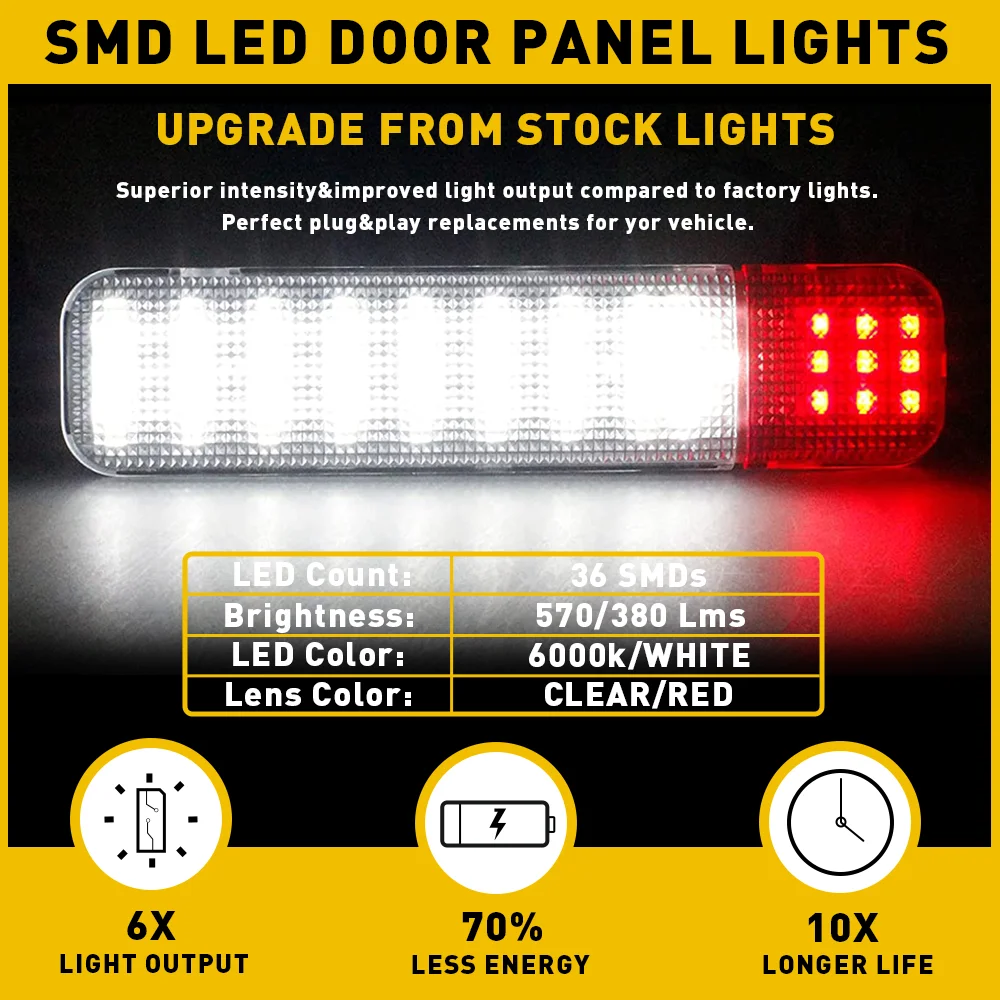 2 sztuki lamp LED pod panelami drzwi do Hummer H2 2003-2009 Cadillac Escalade Chevrolet Silverado 1500 2500