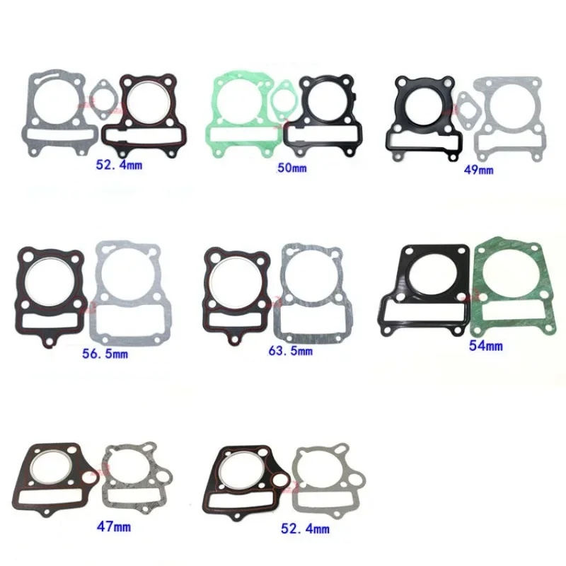 65.5mm for Zongshen White Machine CQR Cabbage Accessories CB250 Motorcycle Up / Down Cylinder Head Gasket Cylinder Head Gasket