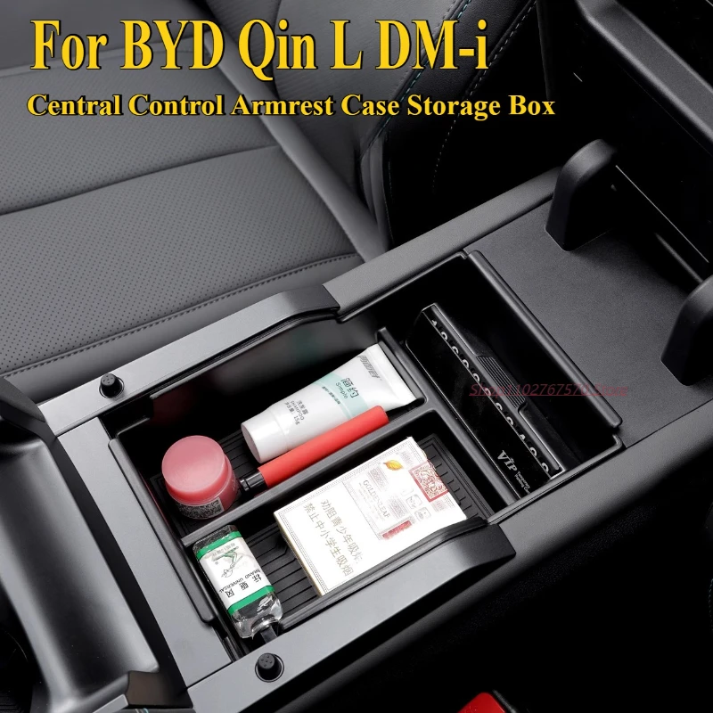 

For BYD Qin L DM-i Central Control Armrest Case Storage Box Organize Car Interior Modification Accessories