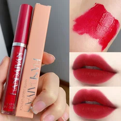 Sexy Long Lasting Velvet Matte Lip Gloss Nude Liquid Lipstick Lip Makeup Women Beauty Red Nonstick Cup Waterproof Lip Gloss