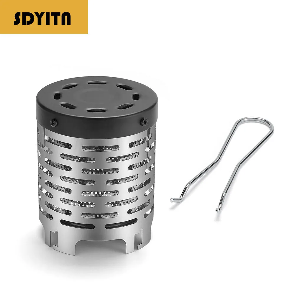 

Ветрозащитный чехол для наружного кемпинга, газовой плиты, обогревателя, портативный щиток для грелки для рук из нержавеющей стали