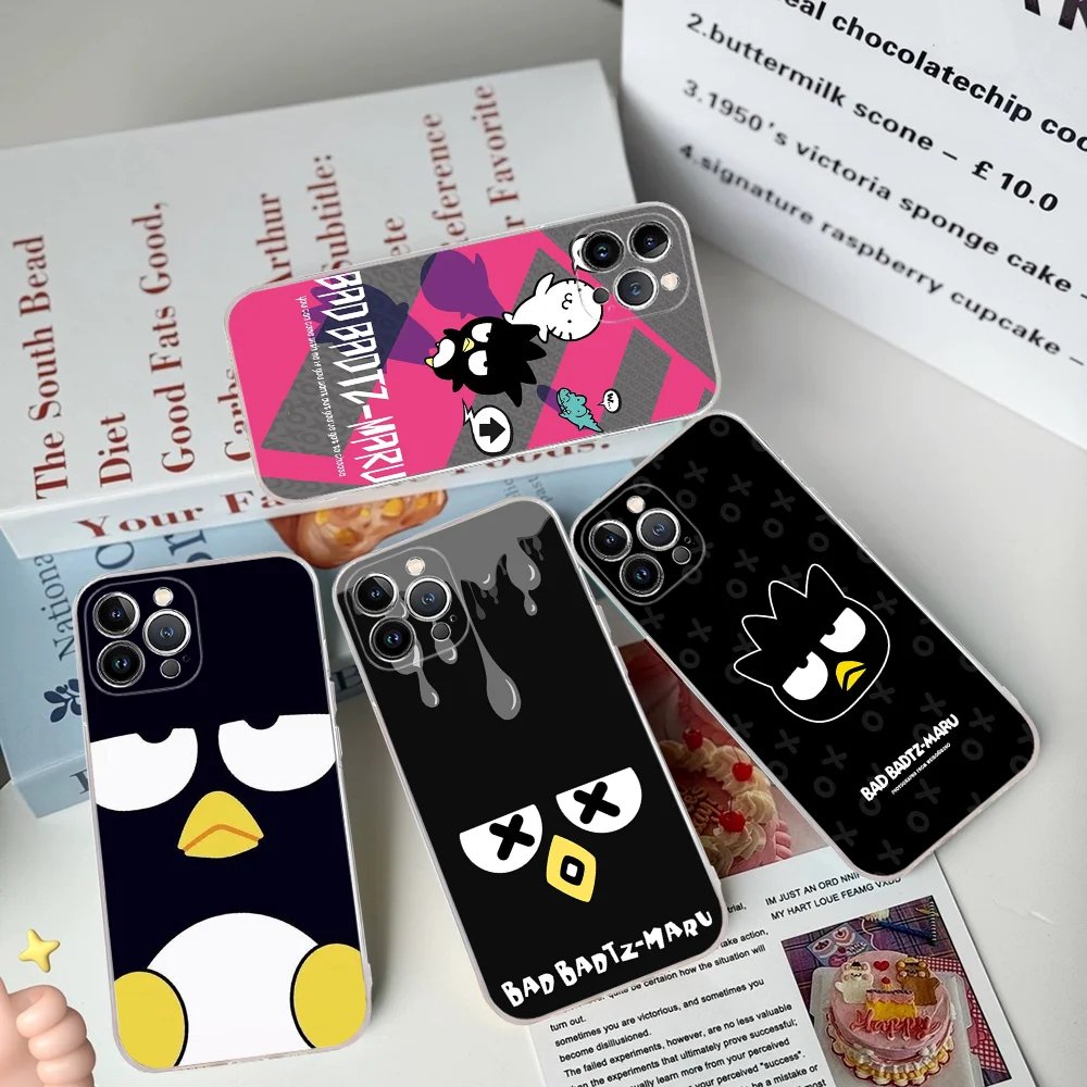 B-Bad B-Badtz M-Maru Phone Case For IPhone 16 15 8 7 6 6S Plus X SE XR XS 14 11 12 13 Mini Pro Max Mobile Case