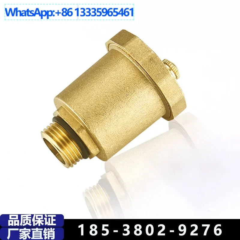 

5Pcs 1 inch automatic quick exhaust valve DN20 solar brass straight discharge valve automatic discharge valve all copper straigh