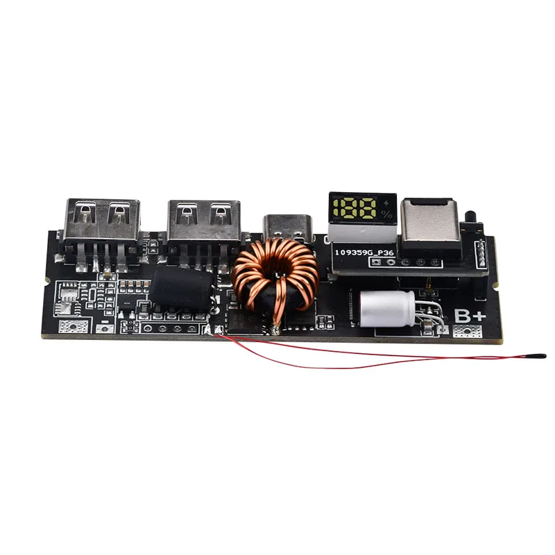 Two-Way Fast Charging Power Bank Module Circuit Board DIY Motherboard Kit PD 65W 100W Power Bank 6 Ports