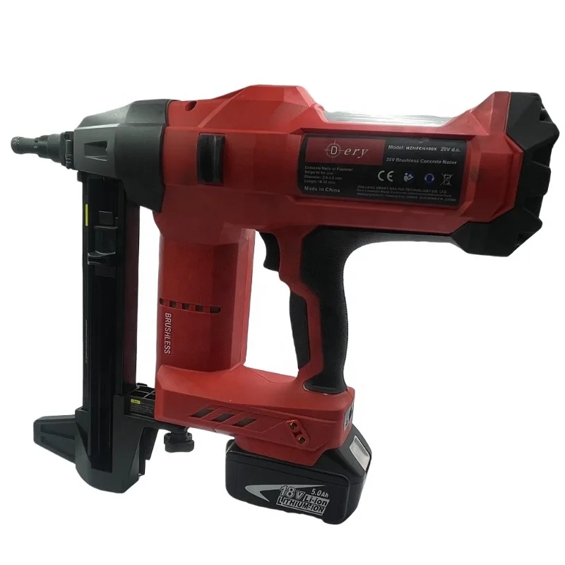 رائجة البيع 20V5.0AH ليثيوم أيون اللاسلكي دبوس الغاز مسدس مسامير 90S2 الصناعية الصف مسدس مسامير مع طاقة البطارية #2