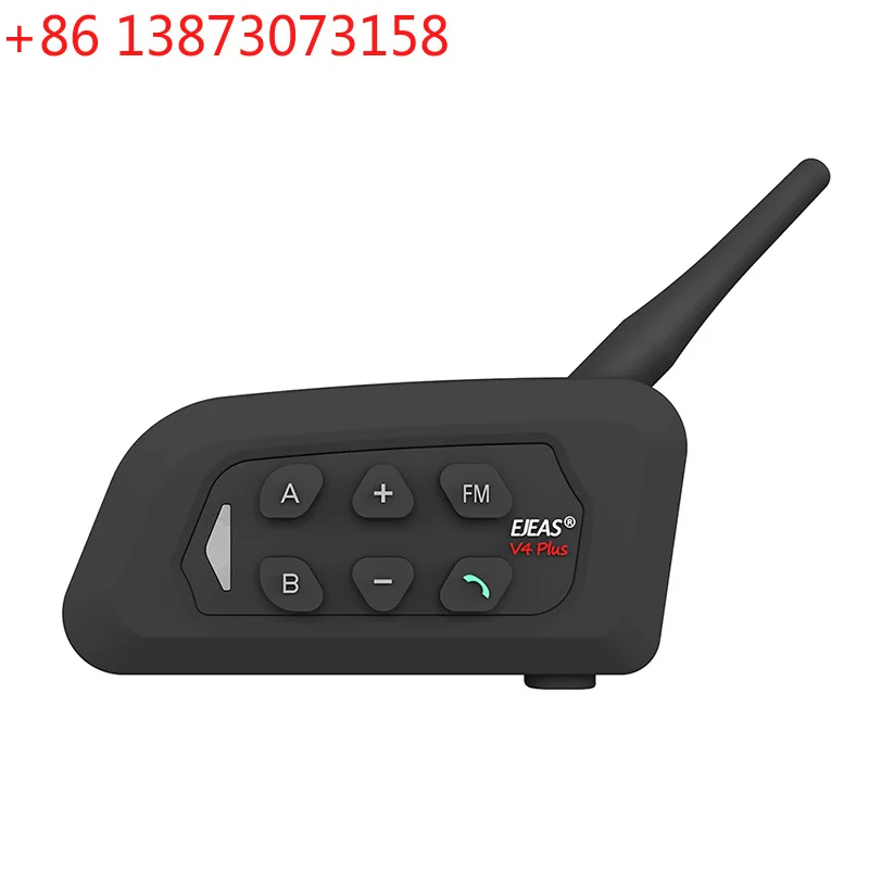 EJEAS V4 Plus Waterproof 4 Riders Motorcycle Helmets Bluetooth Motorcycle Intercom bluetooth Helmet Headset