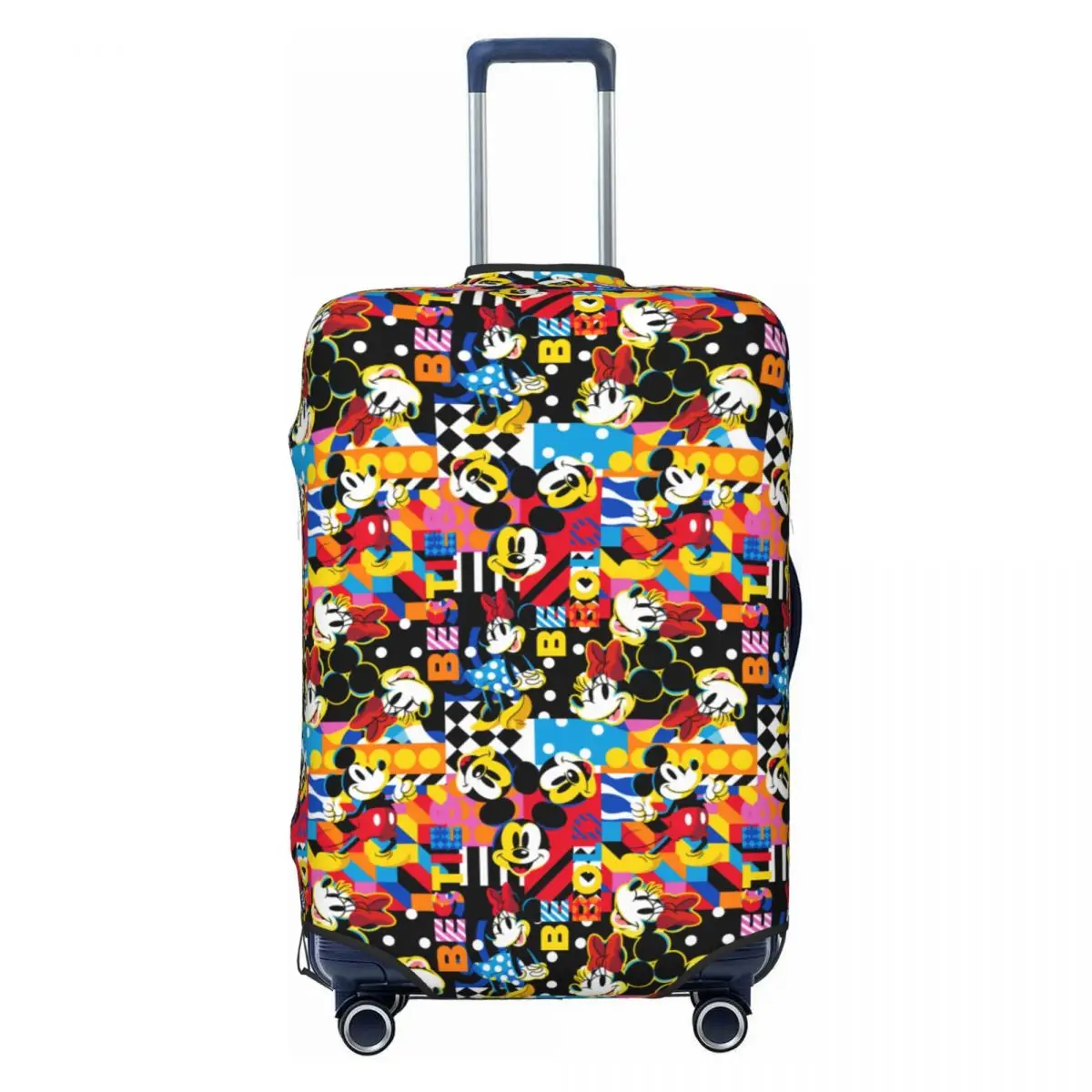 

Custom M-Mickey Mouse Hot Comic Travel Luggage Cover Dust Proof Mangas Suitcase Cover Protector Fit 18-32 Inch