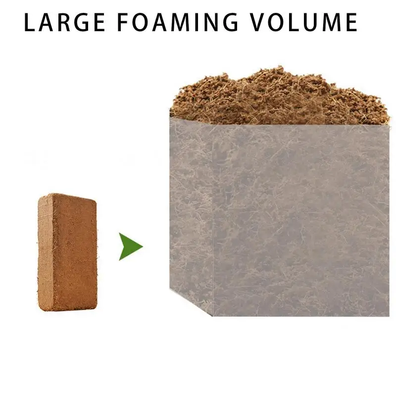 Organic Compressed Coco Coir Brick Coconut Peat Plant Grow Nutritious Soil Coconut Coir Compound Fertilizer Coconut Fiber Husk