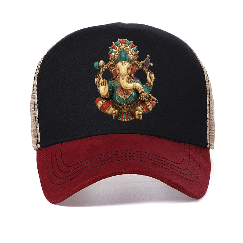

New Ganesha Fashion Casual hat Hindu God of Wisdom Baseball Cap 3D Printed Men Women Harajuku Hip hop hats