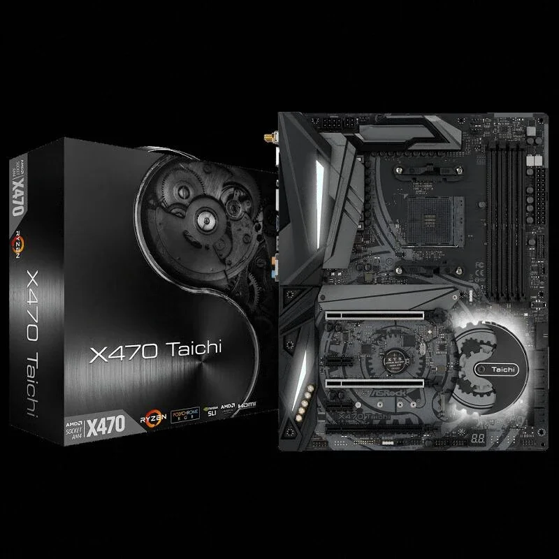 New For ASRock X370 X470 TAICHI ULTIMATE GAMING K4 MASTER SLI AM4 main board