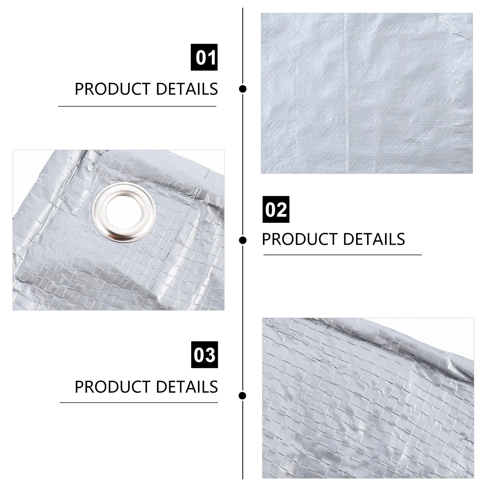 

1Pcs High Quality Pe Tarpaulin Waterproof and Uv Resistant Cover for Outdoor Use Shade Rain Protection Film Windshield Cloth