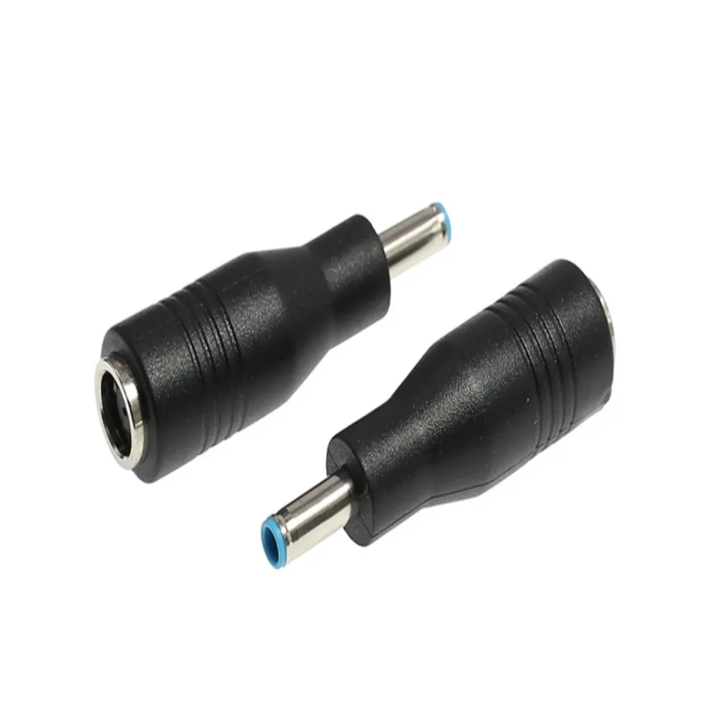 الزاوية اليمنى موصل 7.4*5.0 مللي متر إلى 4.5*3.0 مللي متر تيار مستمر شاحن الطاقة للحصول على نصائح الأزرق النحاس الأساسية محول الكمبيوتر المحمول