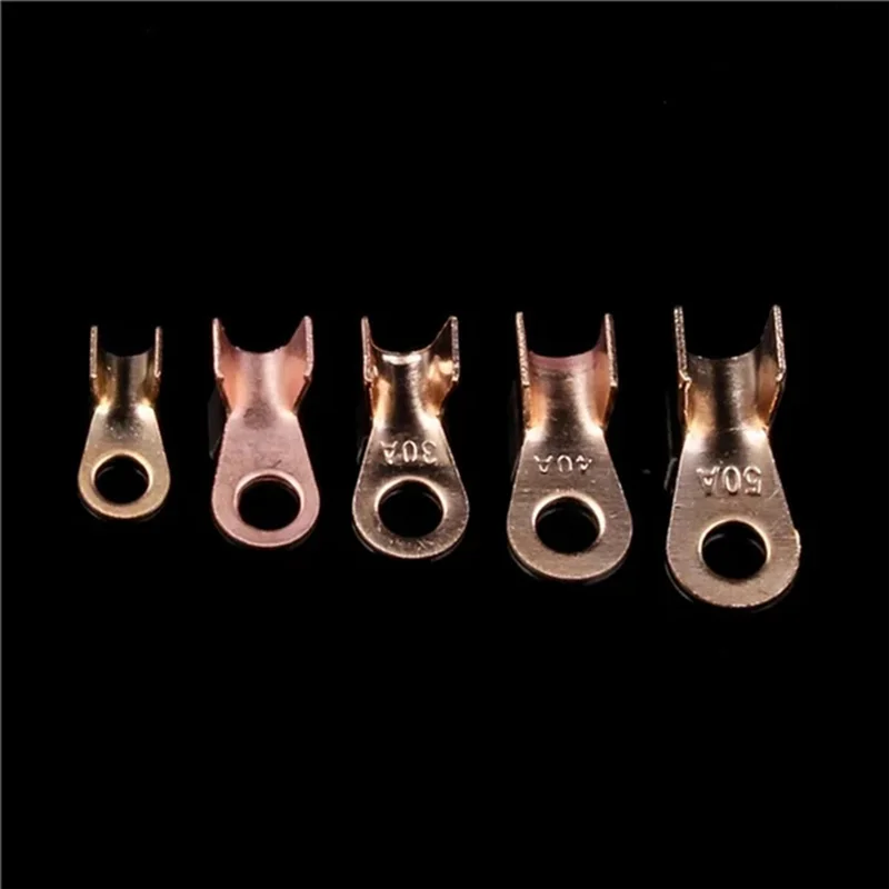 

AA01-160PCS 10A-50A Открытый обжимной кольцевой разъем OT Кабель Электрический провод Клемма Медные наконечники Клеммные разъемы Комплект