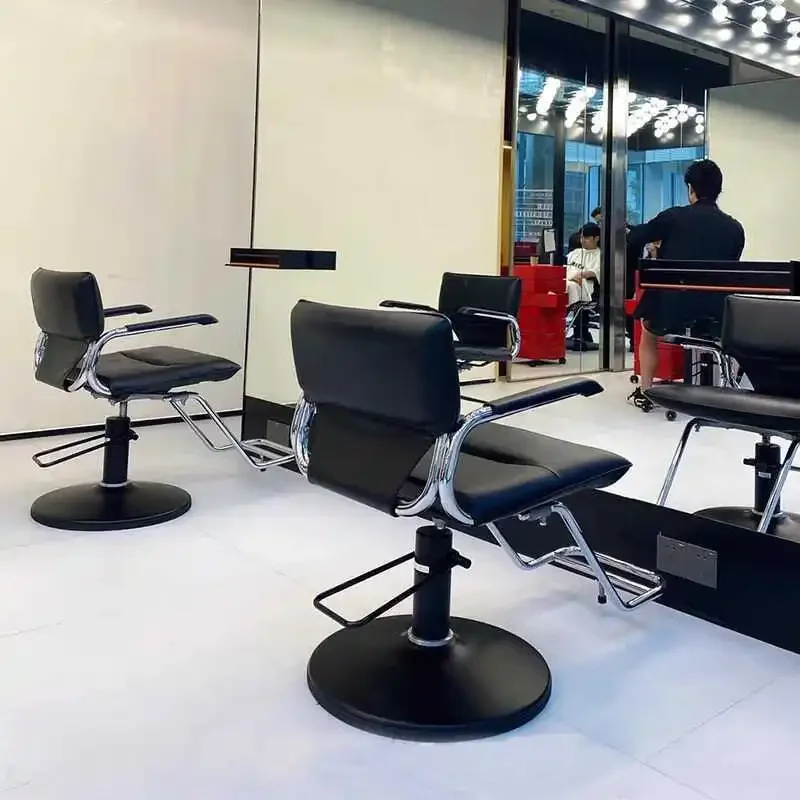 AOLIVIYA Lift Swivel Japanese Style Perm Cutting Trendy Salon Barber Chair Beauty Manicurist Nail Chair Pro Hairdressing Stool