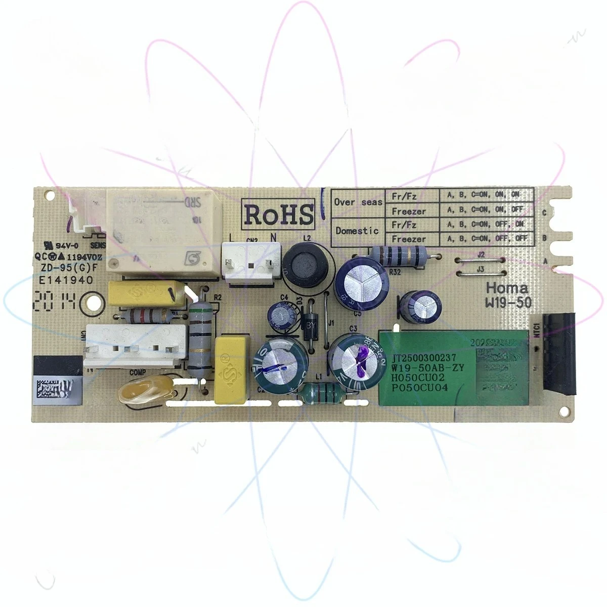 

2207100086 W19-50AB-ZY Chest Freezer Controlor Modulatory Board / PCB Control Board for Magic Chef, Danby, Avanti