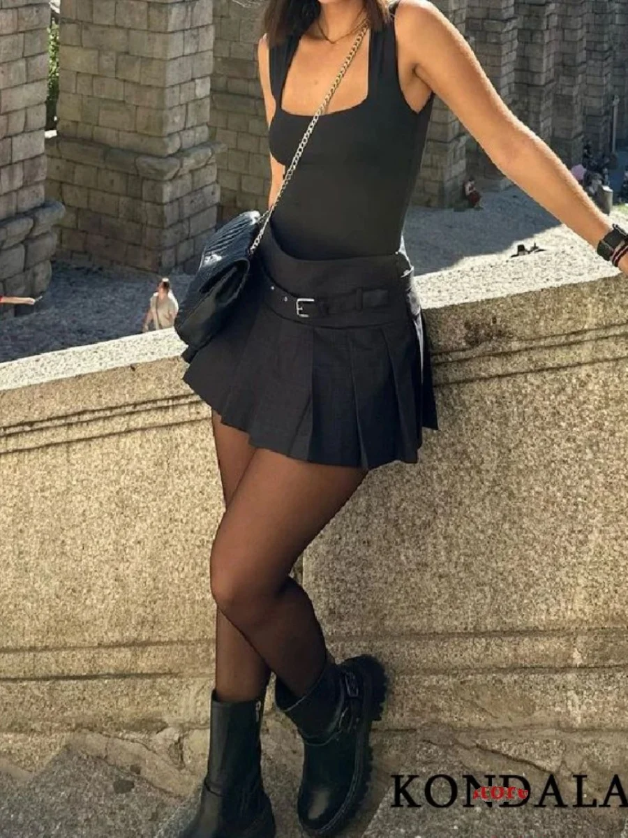 

Summer A-Line Pure Desire Wind Pleated Skirt High Waist ort f-length Skirt Pure Desire Sle Other Material 00%