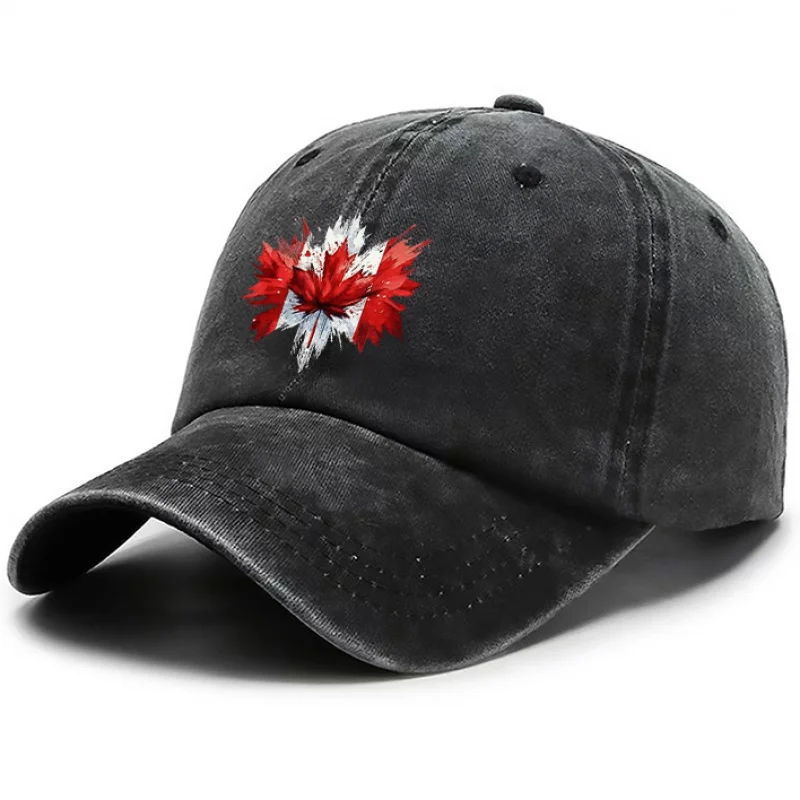 Canada Maple Leaf Style Baseball Cap, Fashion Hats for Men, Outdoor Casual Baseball Cap for Women, Baseball Caps, Breathable Cap