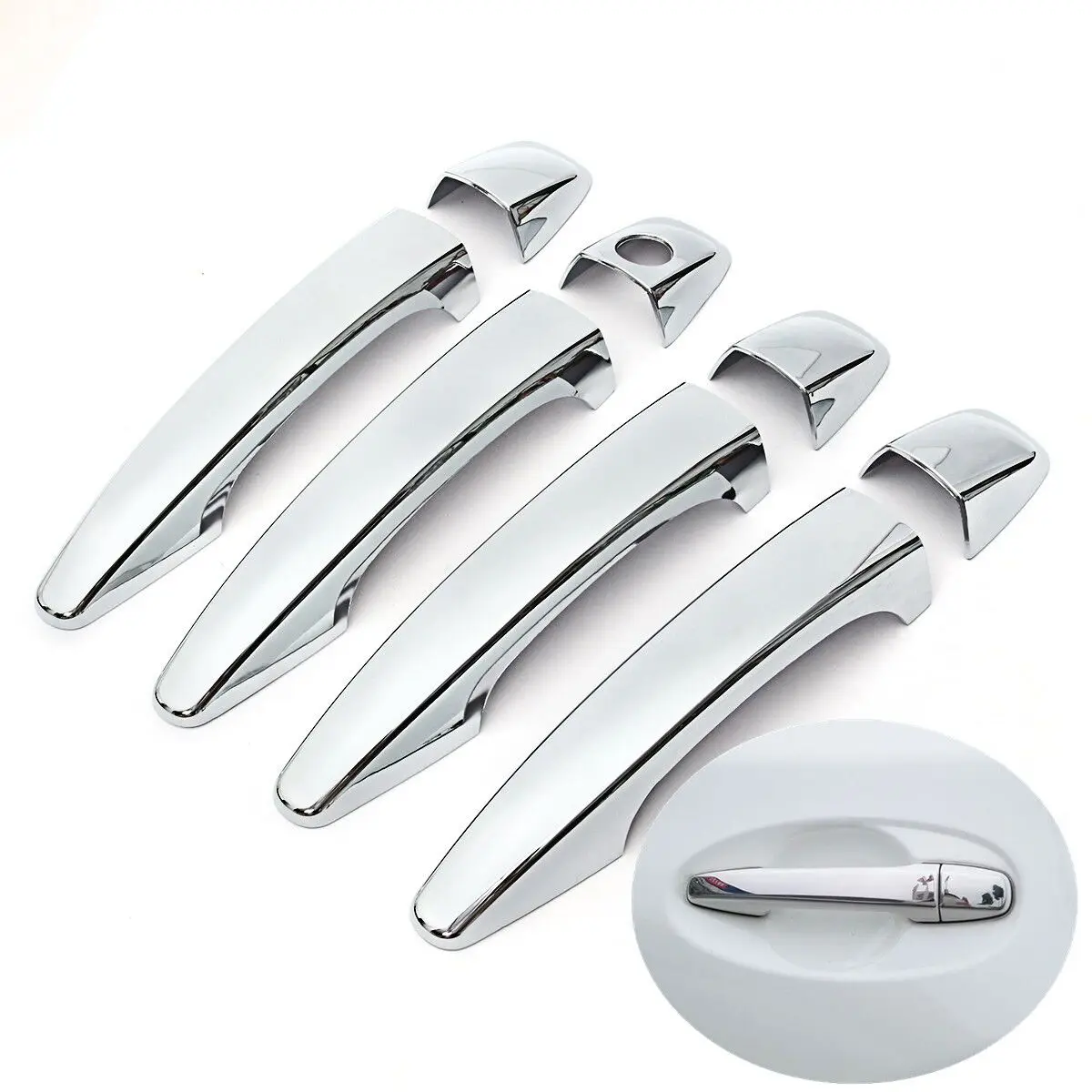 

Хромированная крышка ручки двери автомобиля для Toyota Prius V Prius 40 ZVW40 / Grand Prius + 2012-2017, Стайлинг автомобиля