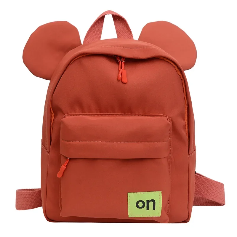 New kindergarten school bag children cartoon cute backpack solid color fashion travel backpack