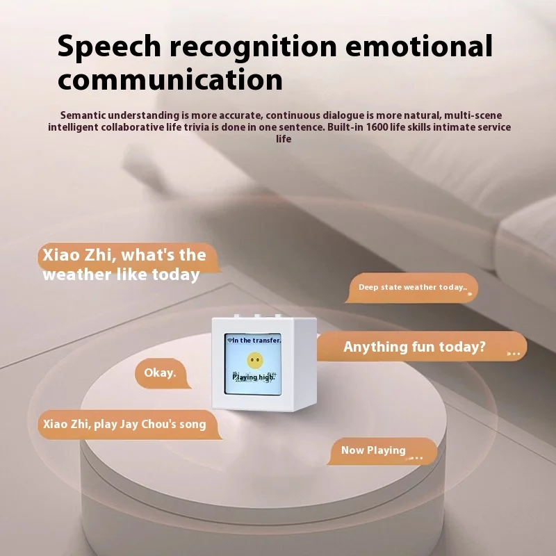 Xiao Zhi Mini Ai Robot With Screen Intelligent Robot ESP32 Support Deepseek Personalized Custom Robot Expression Electronic Pet