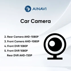 Ainavi WaterProof HD AHD Rear Camera 1080P DVR Driving Recorder Dash Camera ADAS For  Android Multimedia Player System