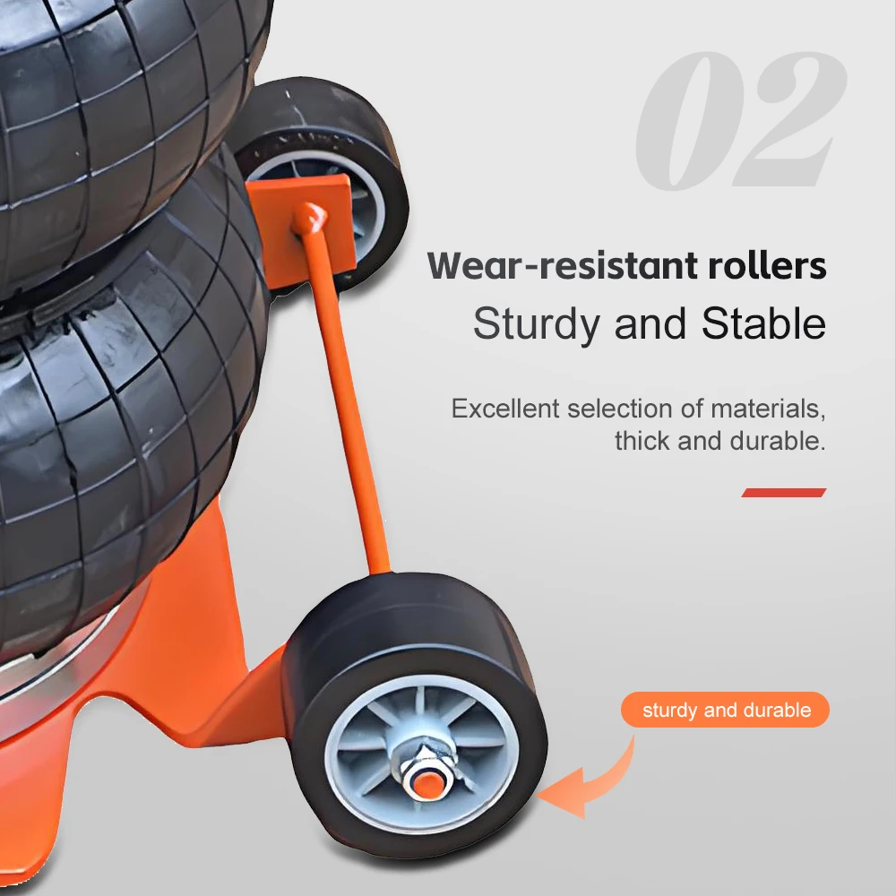 3-Ton Pneumatic Jack Three-layer Rubber Thickened Air Bag Jack  Heavy-Duty Equipment Support Tool Automotive Repair Tool