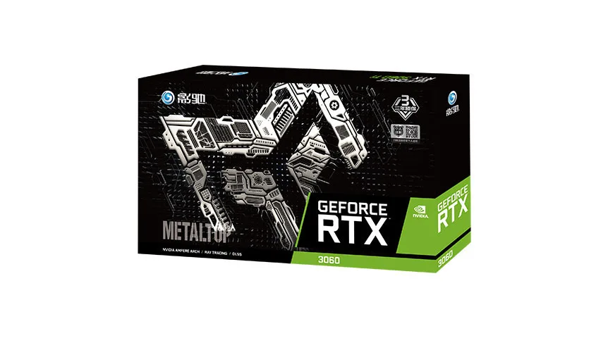 [Schnelle Lieferung] GALAXY GeForce RTX 3060 12 GB Metal Master MAX OC FG GDDR6 12G 256bit Grafikkarte Grafikkarte für Desktop-PC