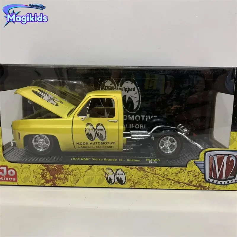 1:24 1976 GMC Sierra Grande 15-Custom High Simulation Diecast Car Metal Alloy Model Car decoration display collection gifts