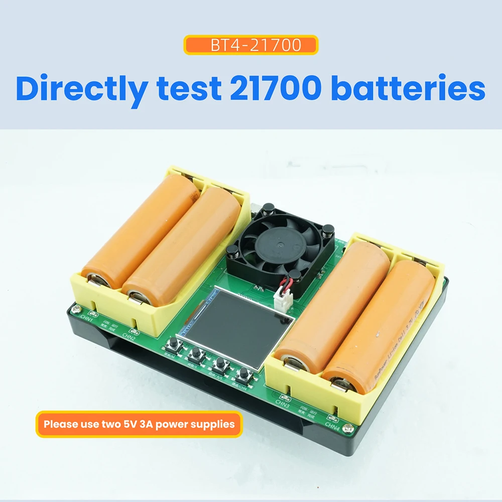 4-Kanal-Batteriekapazitätstester 18650/21700 Lade-/Entlademodul für Lithium-Batterien Digitales Batterieprüfgerät – Detail 6
