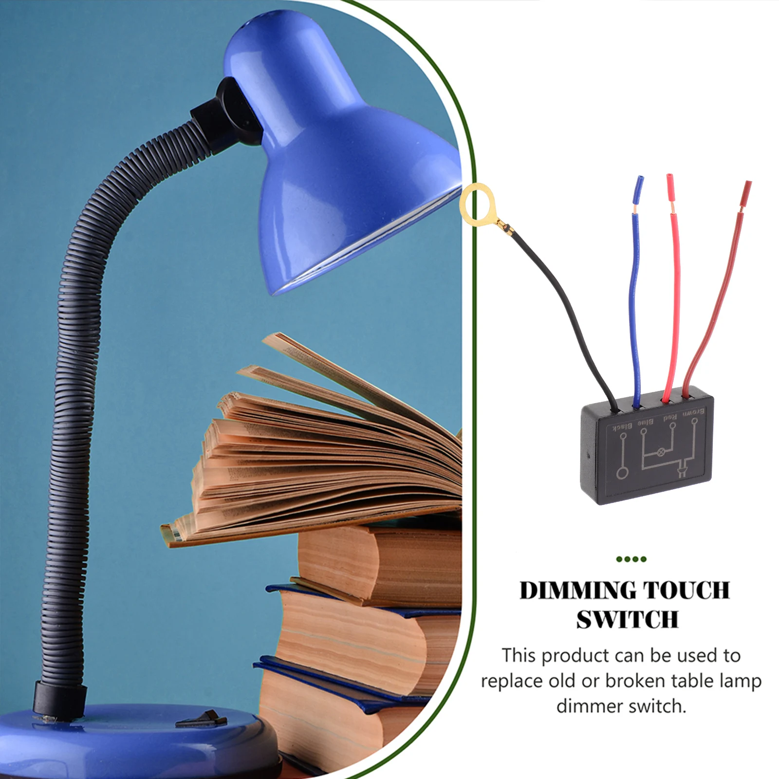 

Touch Sensor Dimmer Replacement Table Lamp Switch ABS Material Easy Install Practical Use Light Dimmer Module Control