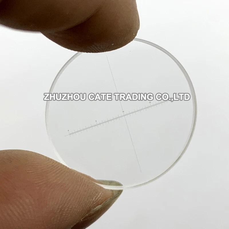 957 0.1mm Division Glass Microscope Ocular Lens Micrometer 20mm Scale Eyepiece Graticule