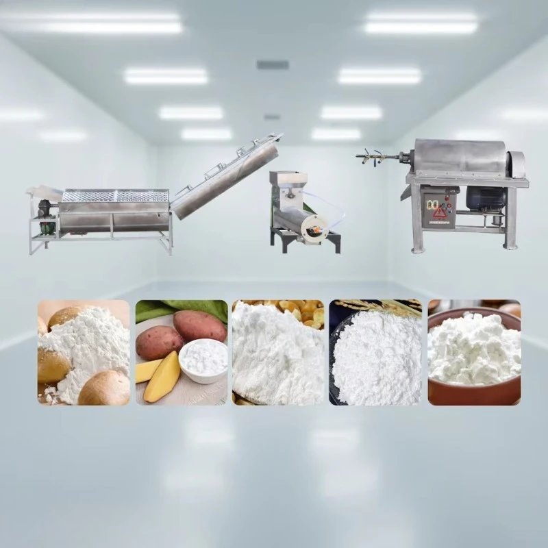 Fully Automatic Tapioca Starch Plant High Extraction Rate Energy Saving Durable 304 Steel For Commercial Starch Manufacturing