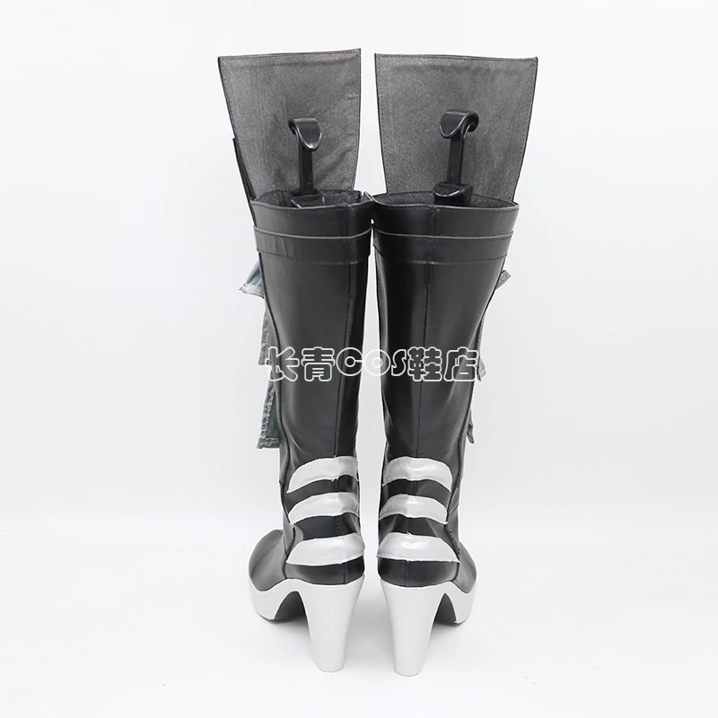 Final Fantasy XIV 14 Cosplay FF14 FFXIV Gaia buty peruka 80cm długi granatowy kręcone grzywka żaroodporne włosy syntetyczne + czapka z peruką