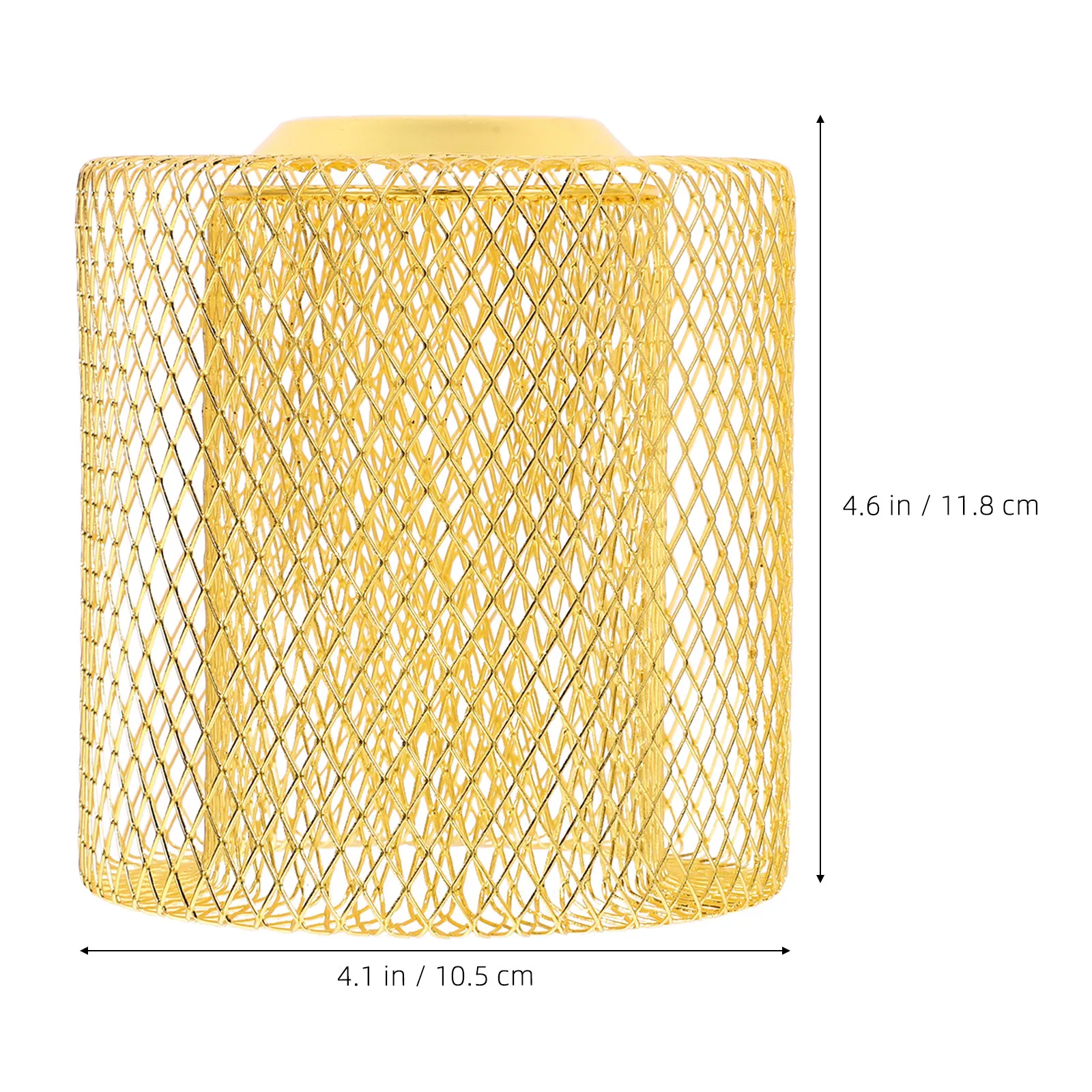 Iron Wire Lampshade Double Layer Hollow Out Metal Lamp Shade Frame Retro Pendant Light Cover Industrial Style Lamp Guard