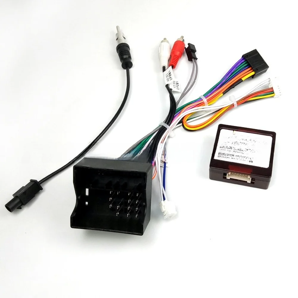 CAN Bus Protocol Box and Power Cable Set for Opel Car Radios Compatible with Corsa 2015 Antara 2008 2013 Astra 2007 Zafira 2007