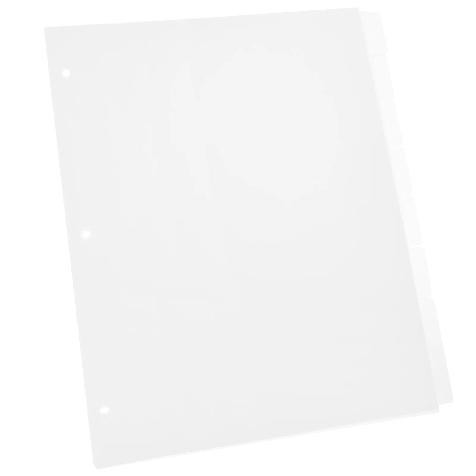 Rezept Separate Loseblatt-Buchbinder-Clips, Seitenteiler, mattierte PP-Tabs für 3 Ringe